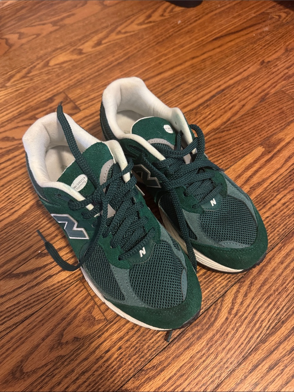 New Balance Dark Green & White 2002R